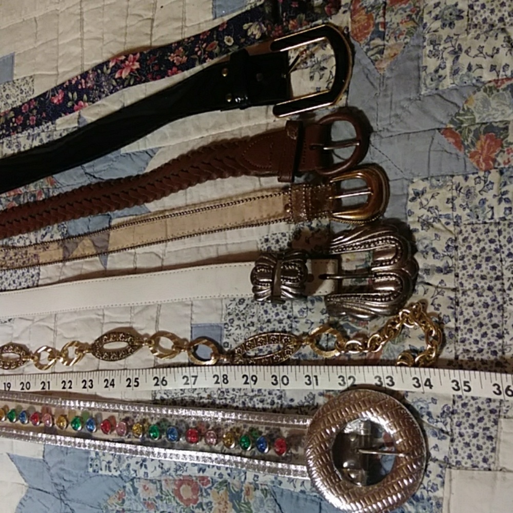 Belts all for one price.